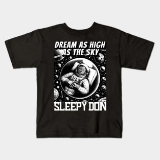 Sleepy Don - Donny Nappleseed Donald Trump Sleeping At Trial Kids T-Shirt